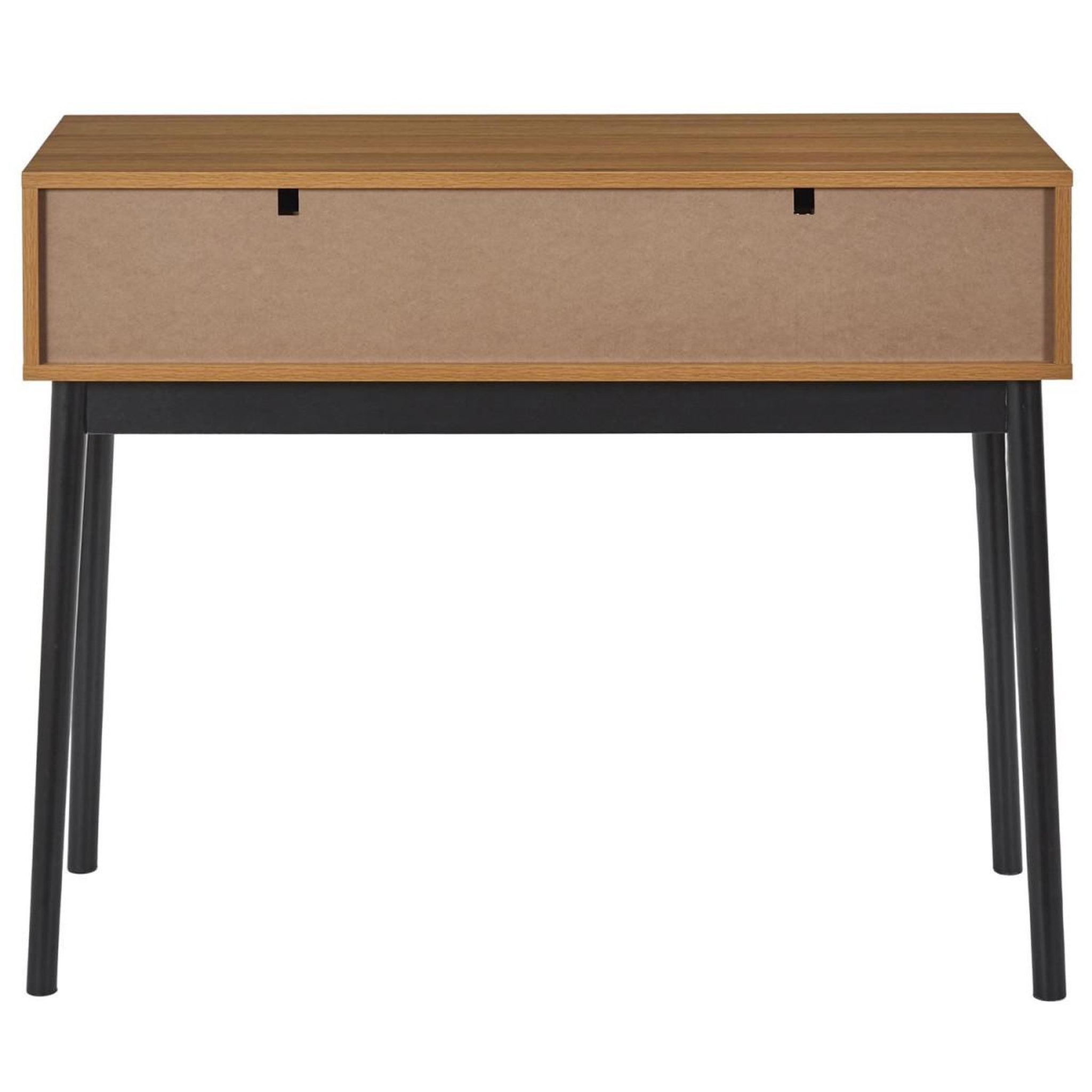 Voir la diapositive 4 : The Home Deco Factory Console design 2 tiroirs  felix  100cm marron