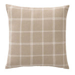 Paris Prix Coussin Déco à Carreaux  Everest  45x45cm Sable