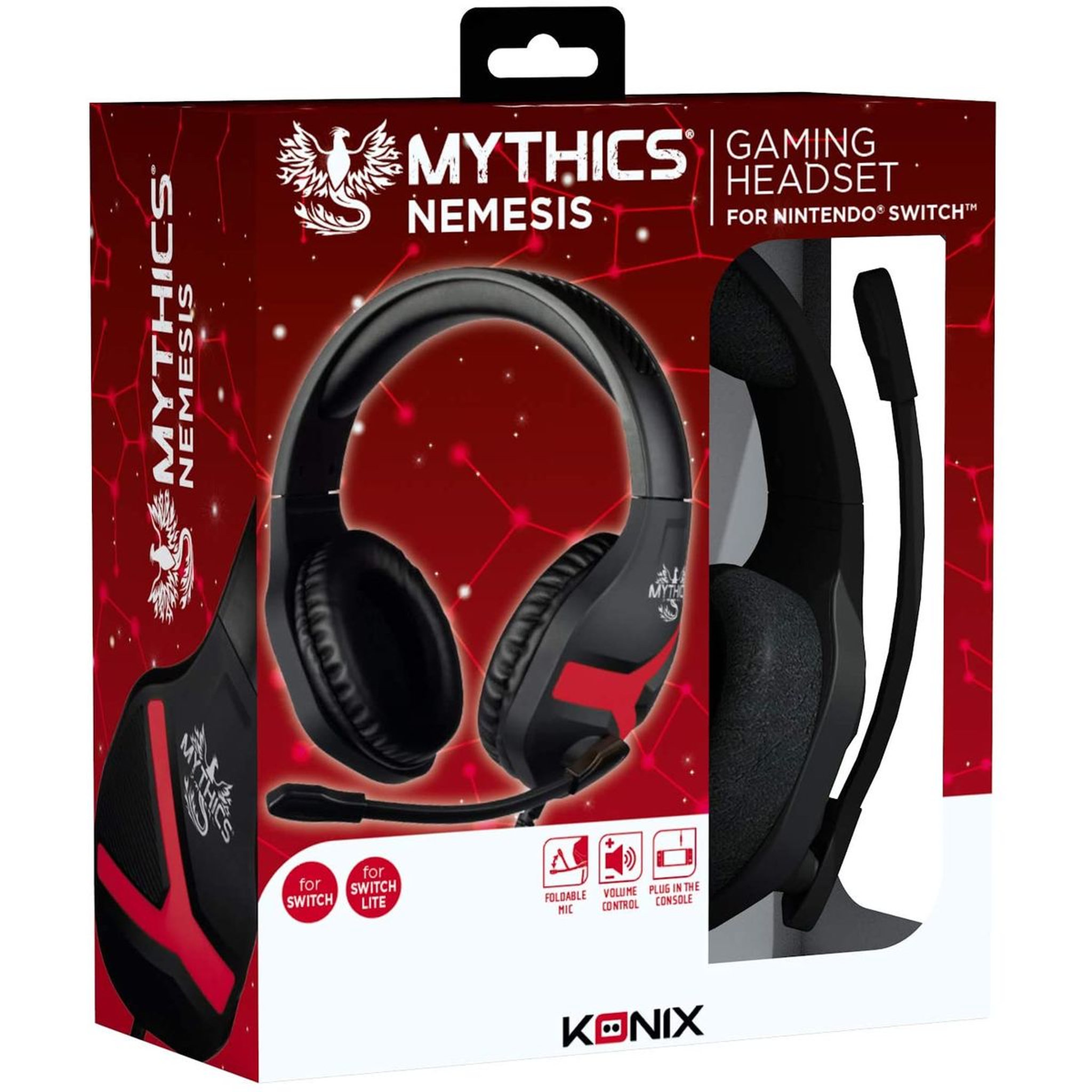 Voir la diapositive 4 : KONIX Casque Gamer Filaire Nemesis Nintendo Switch/Switch Lite