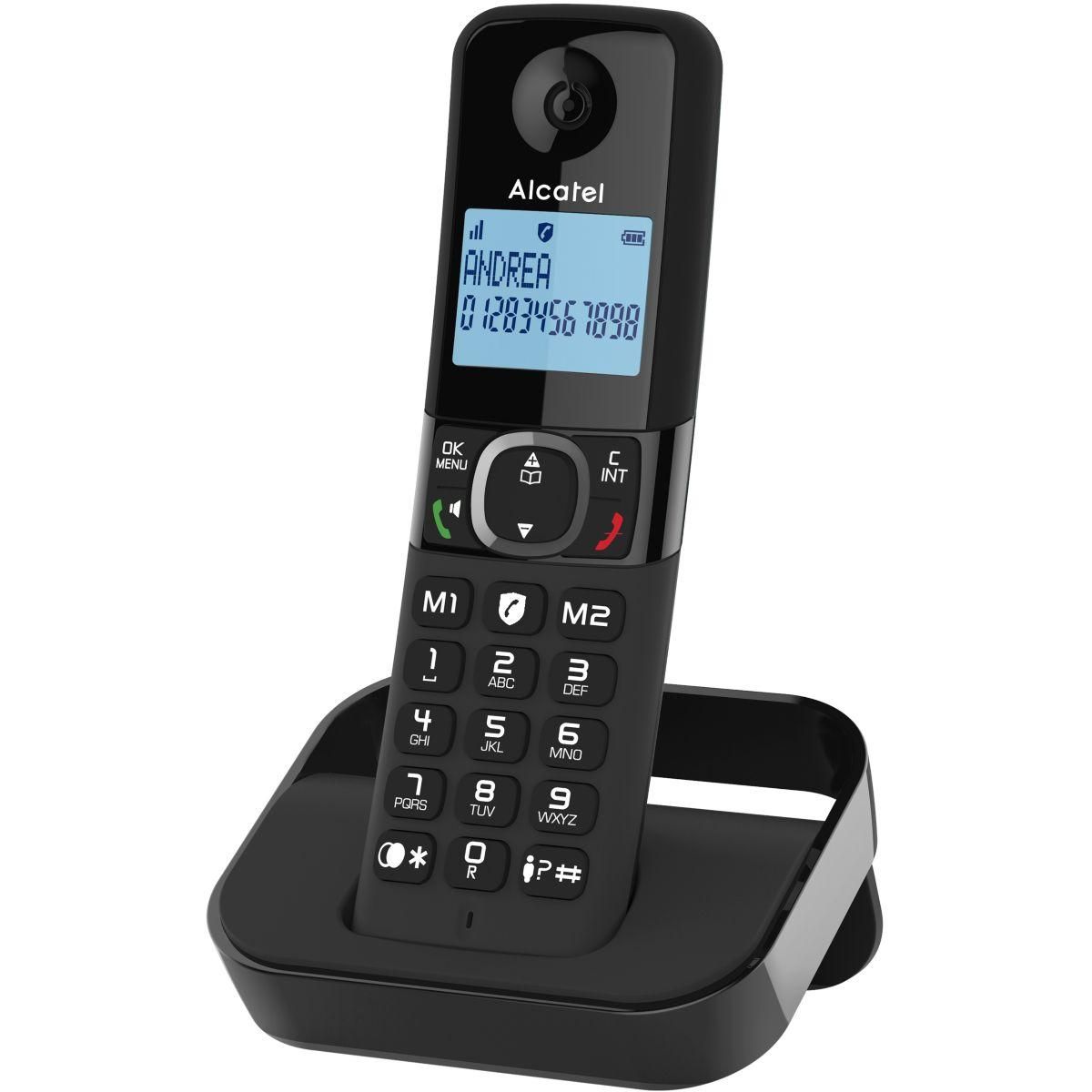 Alcatel Téléphone sans fil F860 Solo Noir