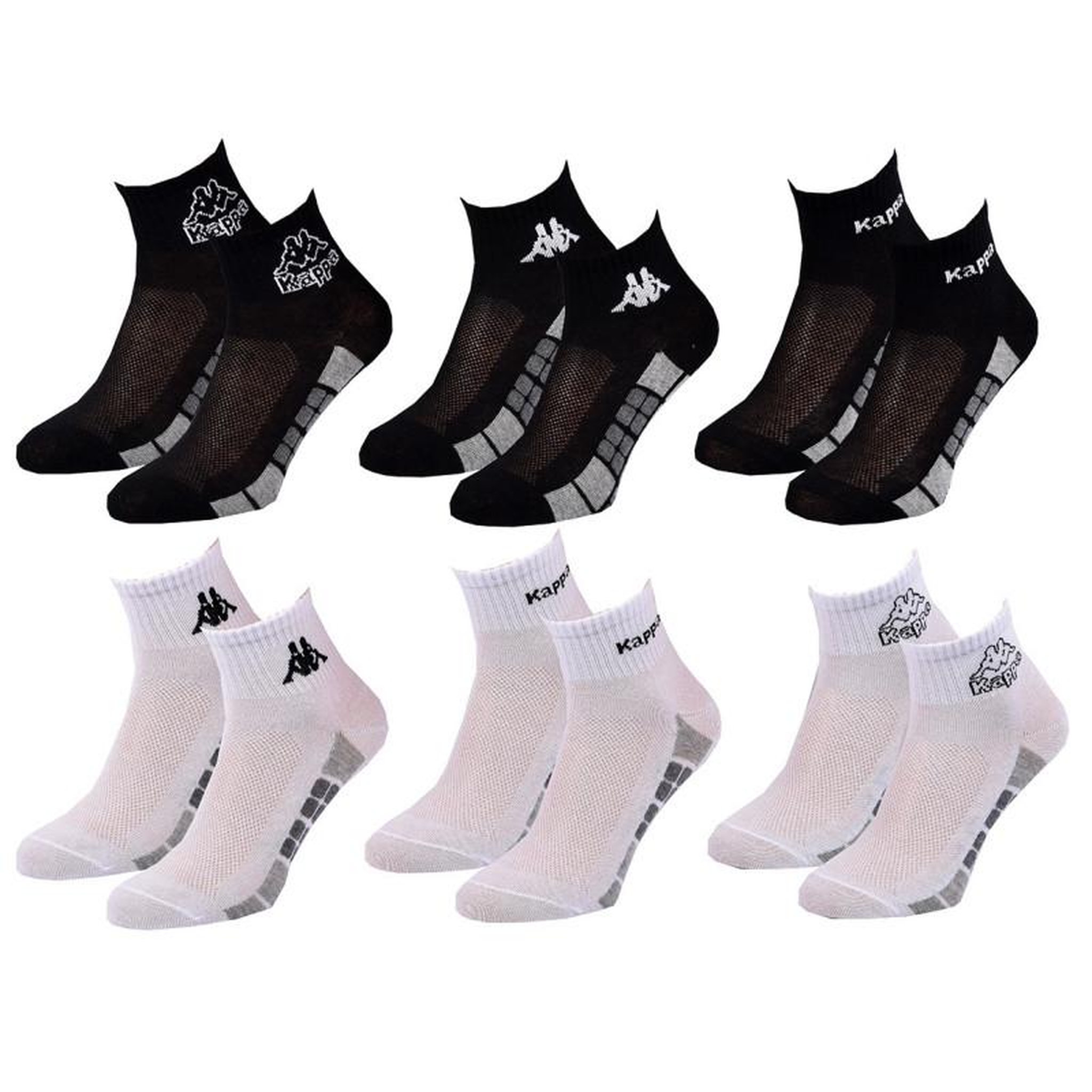 Voir la diapositive 2 : KAPPA Chaussettes Enfant QUARTER KAPPA Lot de 6