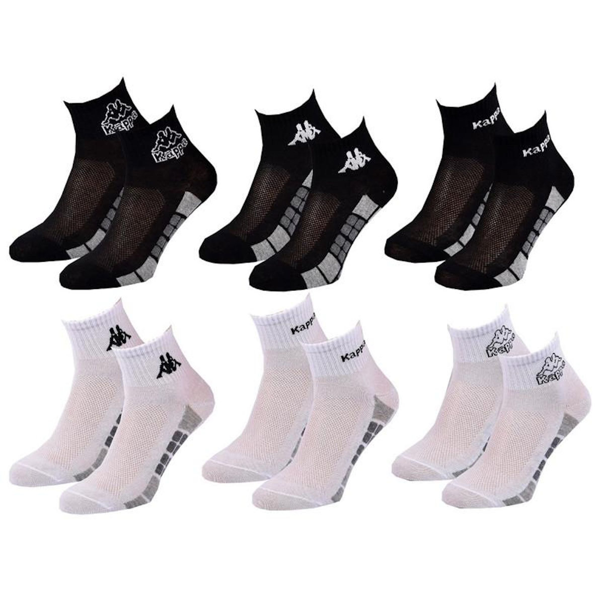 KAPPA Chaussettes Enfant QUARTER KAPPA Lot de 6