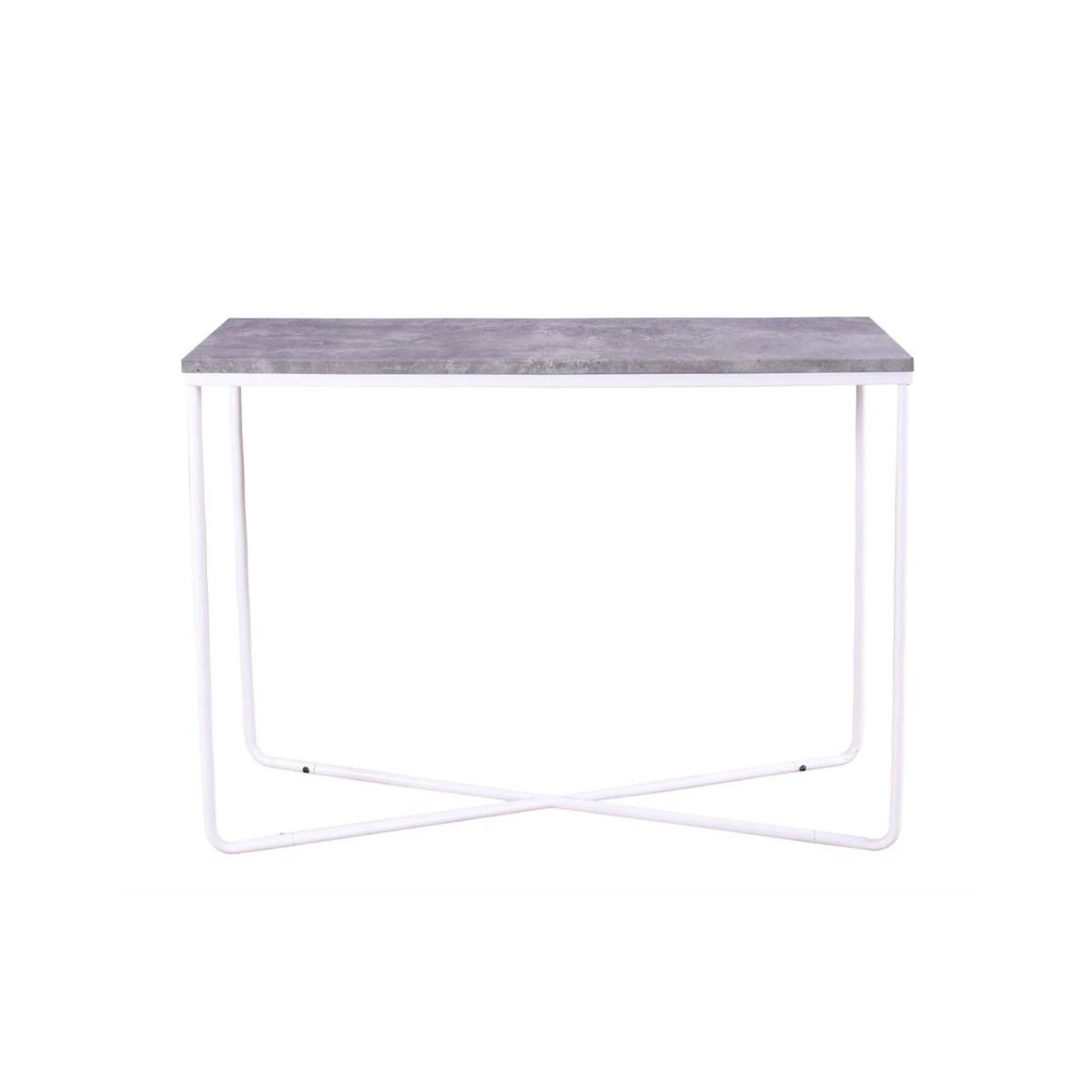 Voir la diapositive 2 : Paris Prix Console design  palace  110cm gris foncé & blanc