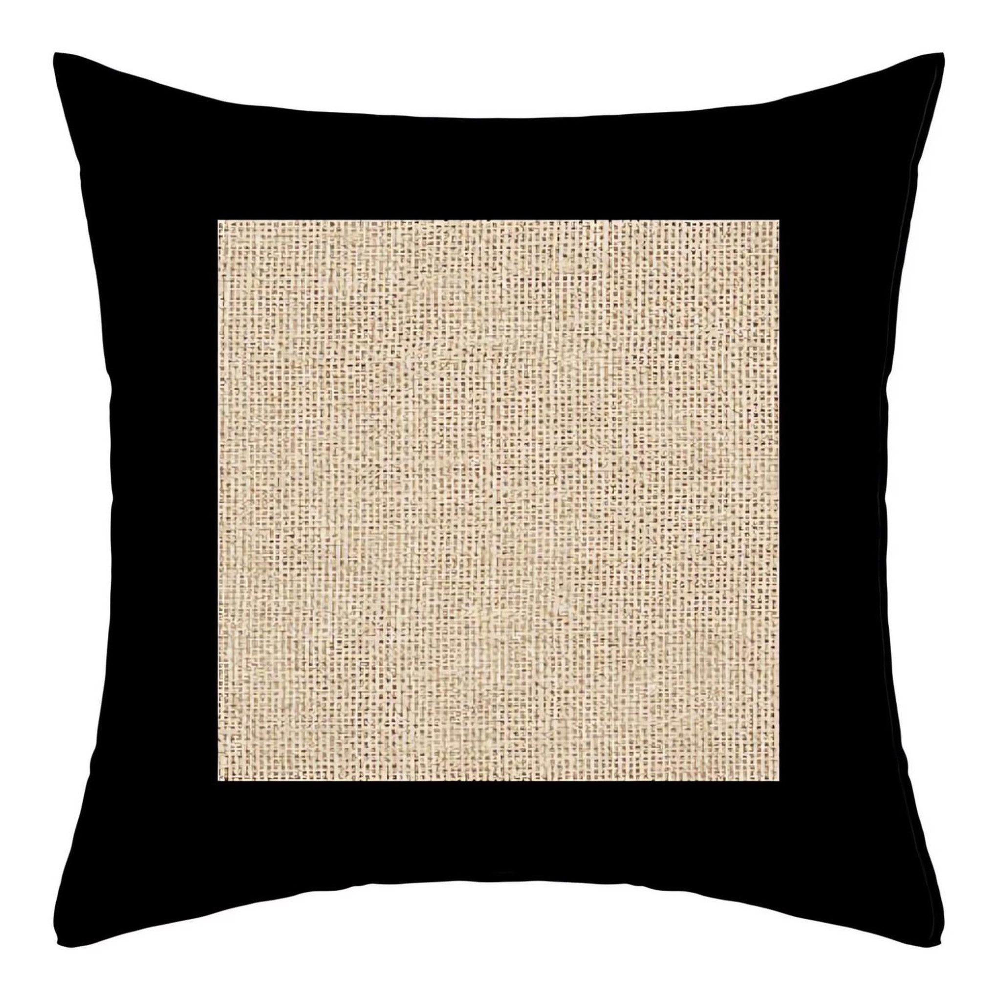 SOLEIL D'OCRE Coussin en coton lavé 40x40 cm jute, par soleil d'ocre