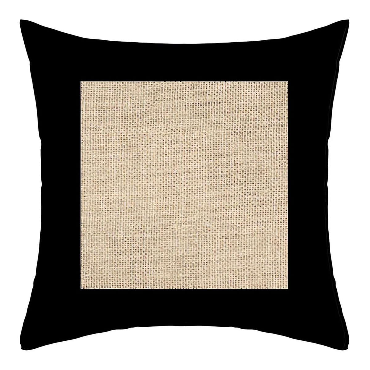 SOLEIL D'OCRE Coussin en coton lavé 40x40 cm JUTE, par Soleil d'Ocre