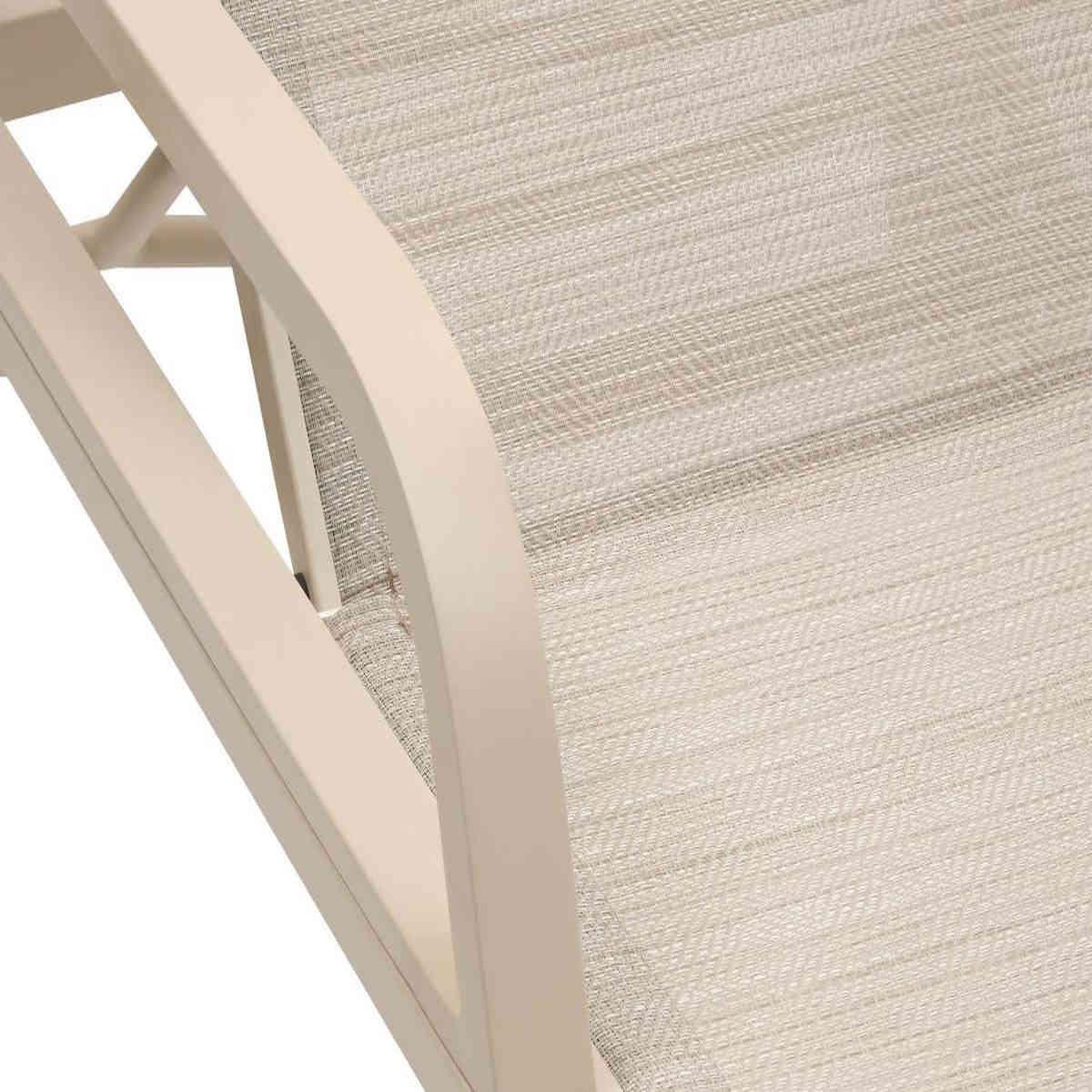 Voir la diapositive 5 : HESPERIDE Transat en aluminium Osmala Beige/Argile - Hespéride