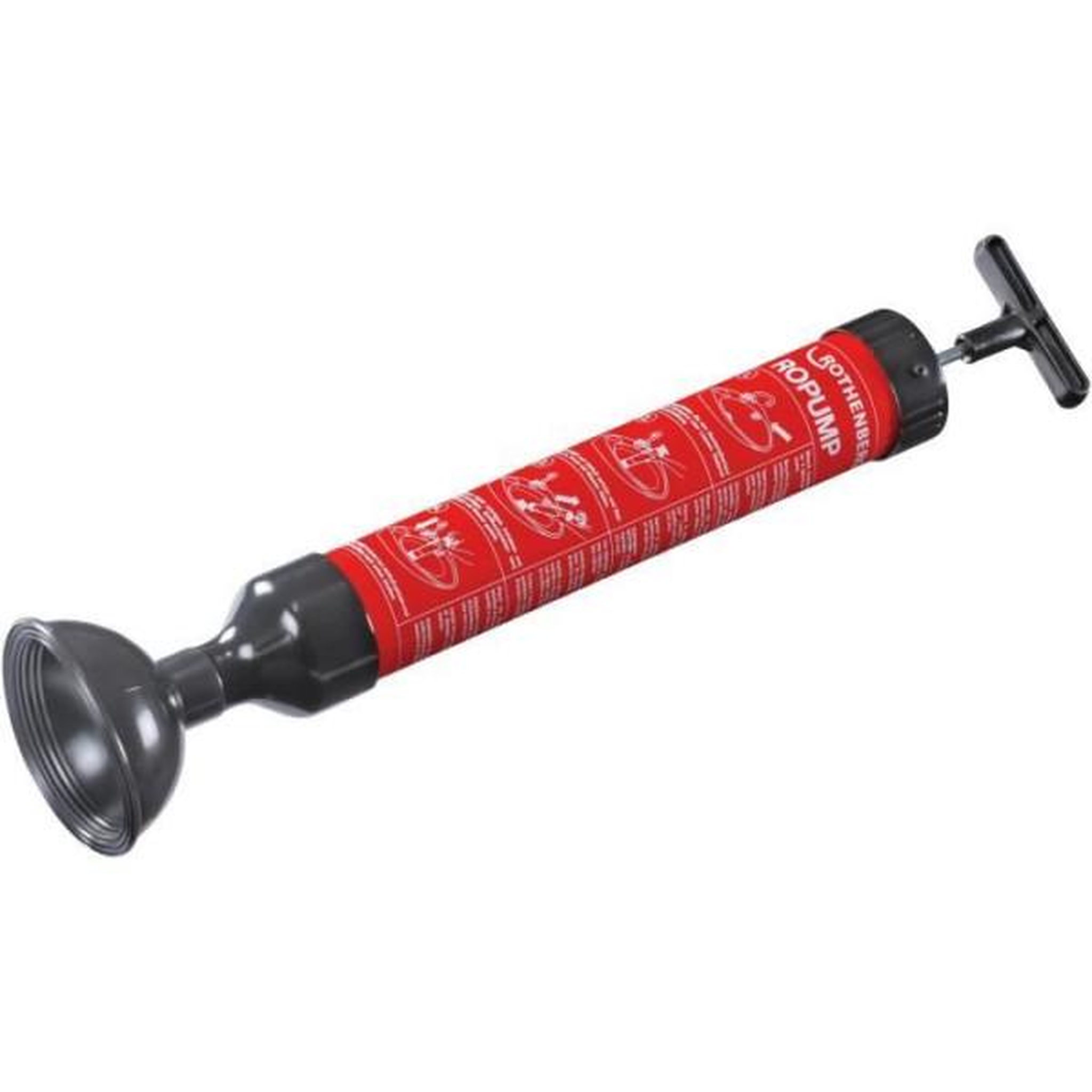 ROTHENBERGER Déboucheur - ROTHENBERGER - ROPOMPE I - Déboucheur a pompe par aspiration et pression - Rouge