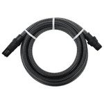 VIDAXL Tuyau d'aspiration avec raccords en PVC noir 1  4 m PVC
