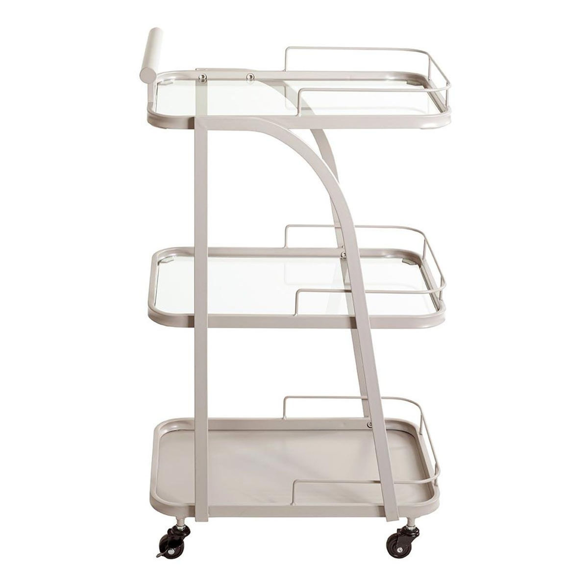 Paris Prix Desserte Design 3 Niveaux  Domi  79cm Gris