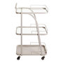 Voir la diapositive 2 : Paris Prix Desserte Design 3 Niveaux  Domi  79cm Gris