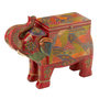 Voir la diapositive 1 : Paris Prix Coffre Éléphant en Bois  Delhi  79cm Multicolore