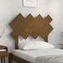 Voir la diapositive 3 : VIDAXL Tete de lit Marron miel 92x3x81 cm Bois massif de pin