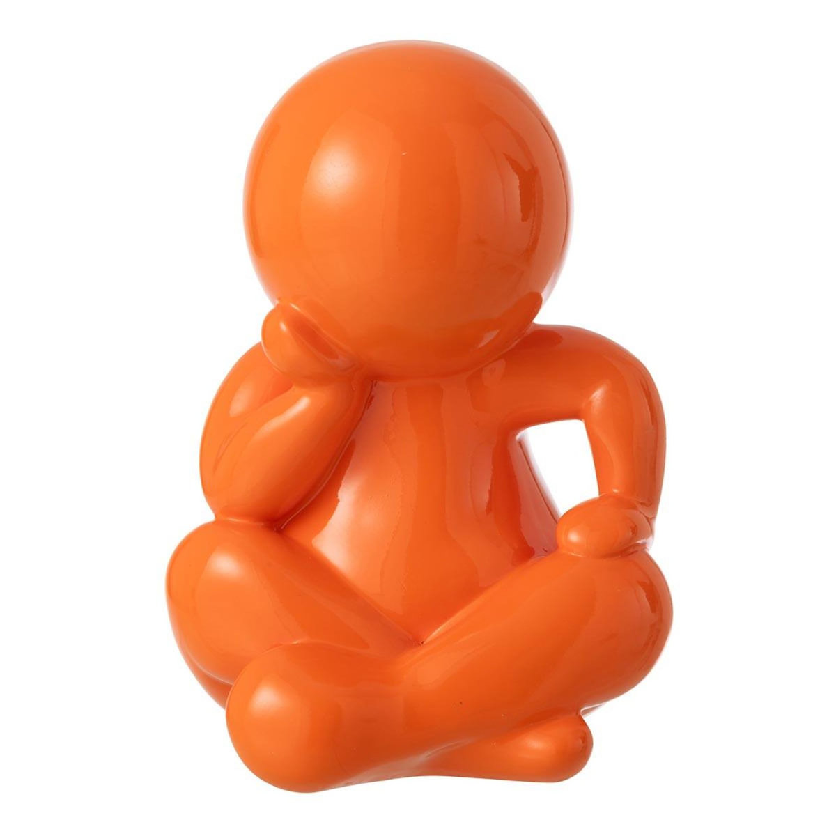 Paris Prix Statuette Déco Unie  Marcel  35cm Orange Foncé