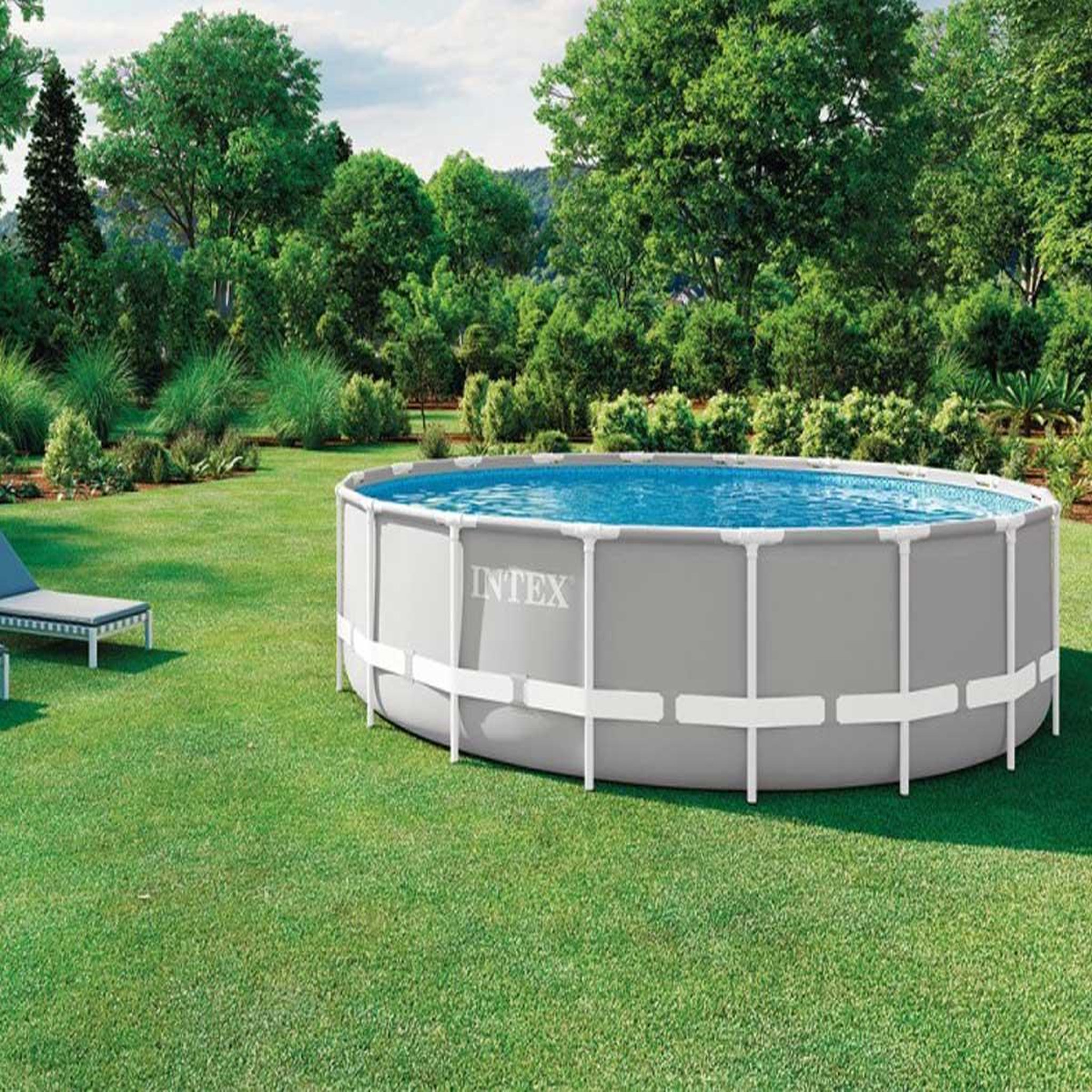 Voir la diapositive 5 : INTEX Piscine tubulaire Prism Frame ronde 5,49 x 1,22 m - Intex
