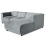 Voir la diapositive 2 : LISA DESIGN Suaro - canapé modulable d'angle droit 4 places en tissu texturé