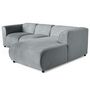 Voir la diapositive 2 : LISA DESIGN Suaro - canapé modulable d'angle droit 4 places en tissu texturé