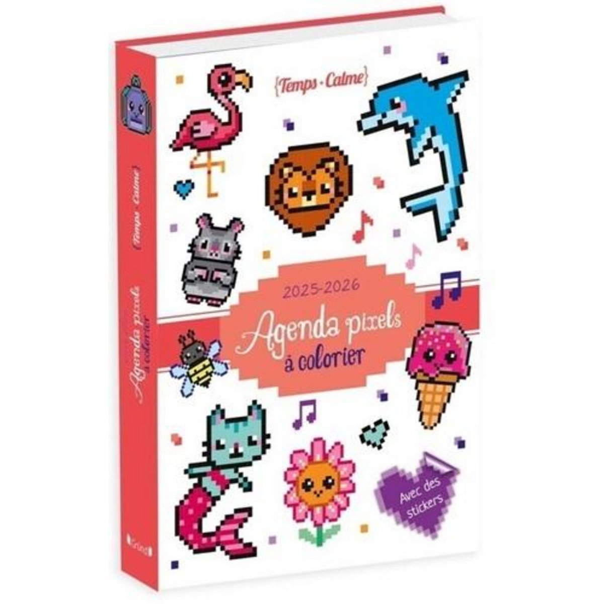 AGENDA PIXELS A COLORIER. EDITION 2025-2026, Varone Eugénie