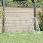 VIDAXL Cage pour poules argente 200x105x91 cm acier galvanise