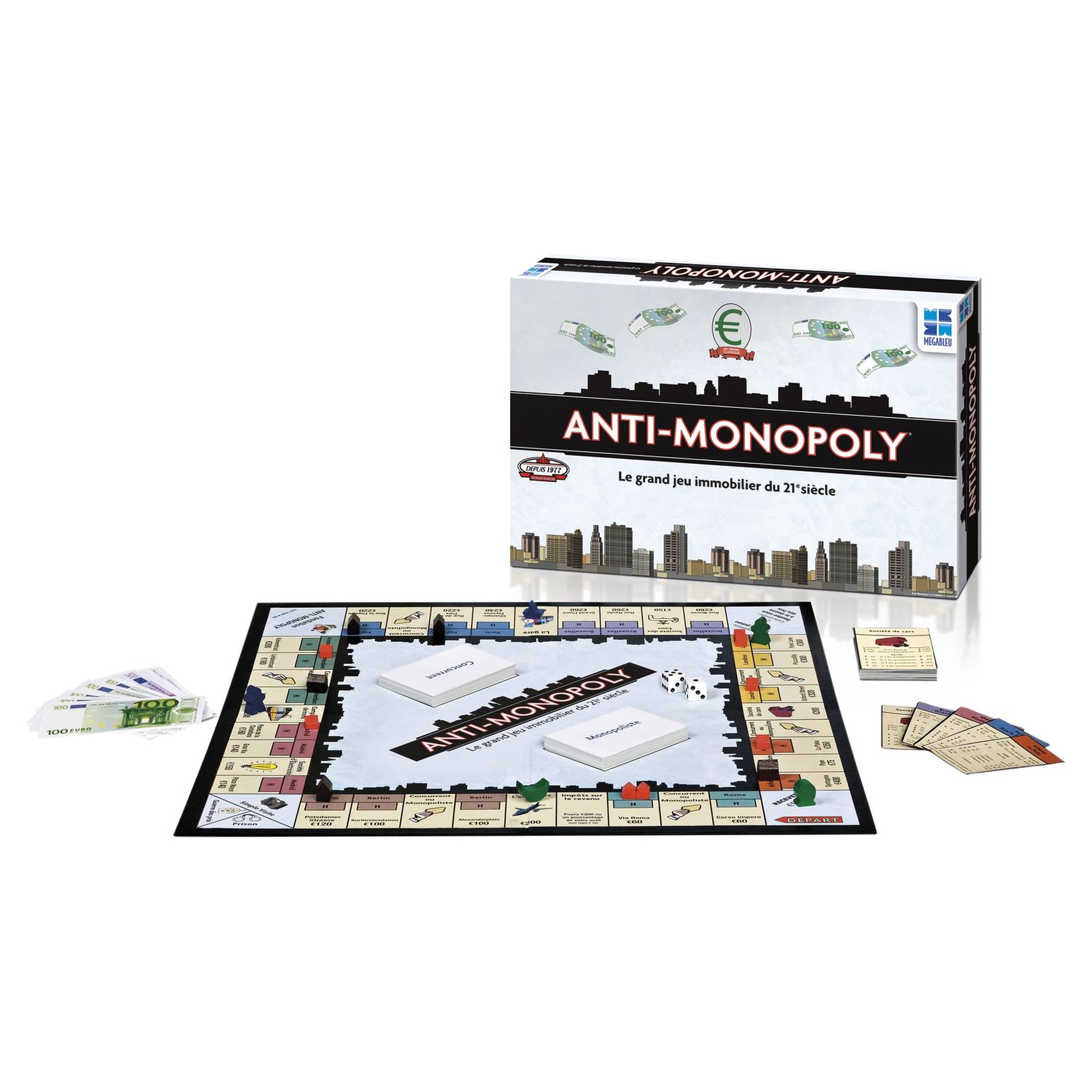 Voir la diapositive 2 : MEGABLEU Jeu Anti Monopoly