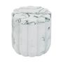Voir la diapositive 2 : FIVE Pot à Coton  Marby  9cm Blanc