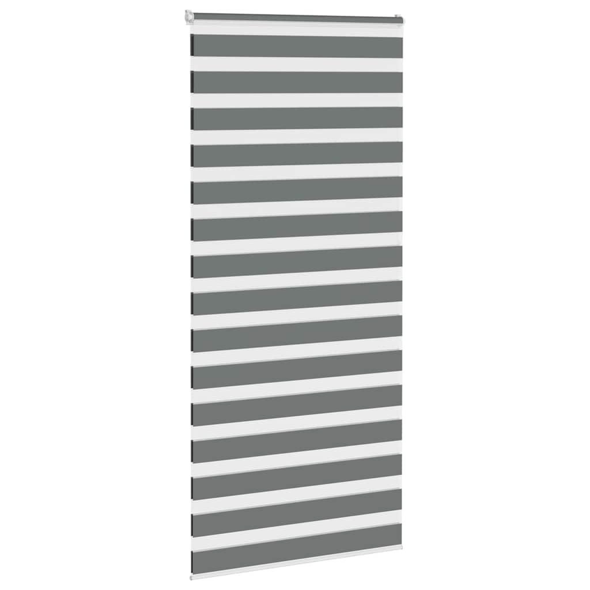 Voir la diapositive 3 : VIDAXL Store zebre gris fonce largeur du tissu 90,9 cm polyester