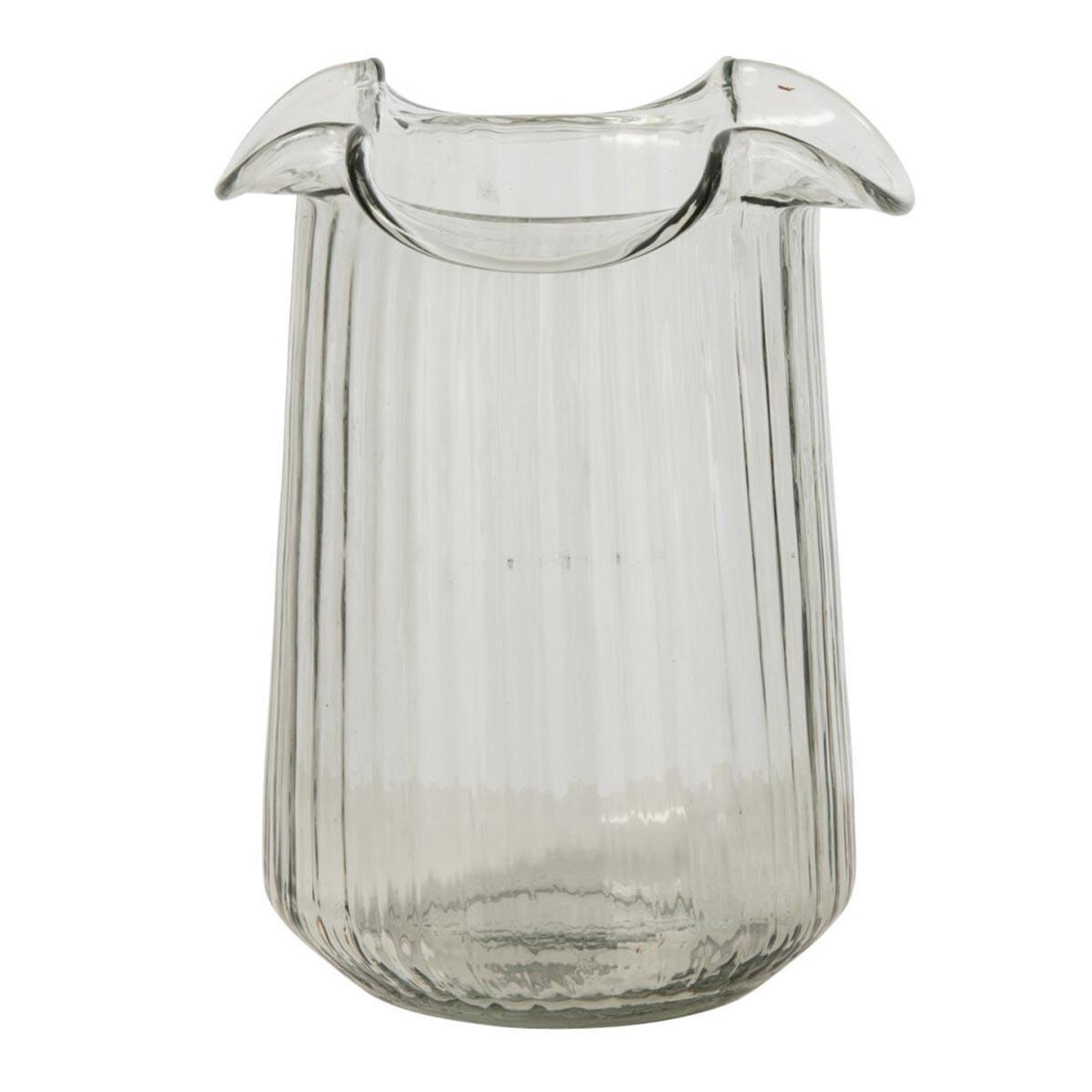 J-LINE Vase Design en Verre  Halvor  20cm Transparent