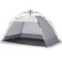 Voir la diapositive 2 : VIDAXL Tente de plage 2 personnes gris liberation rapide impermeable