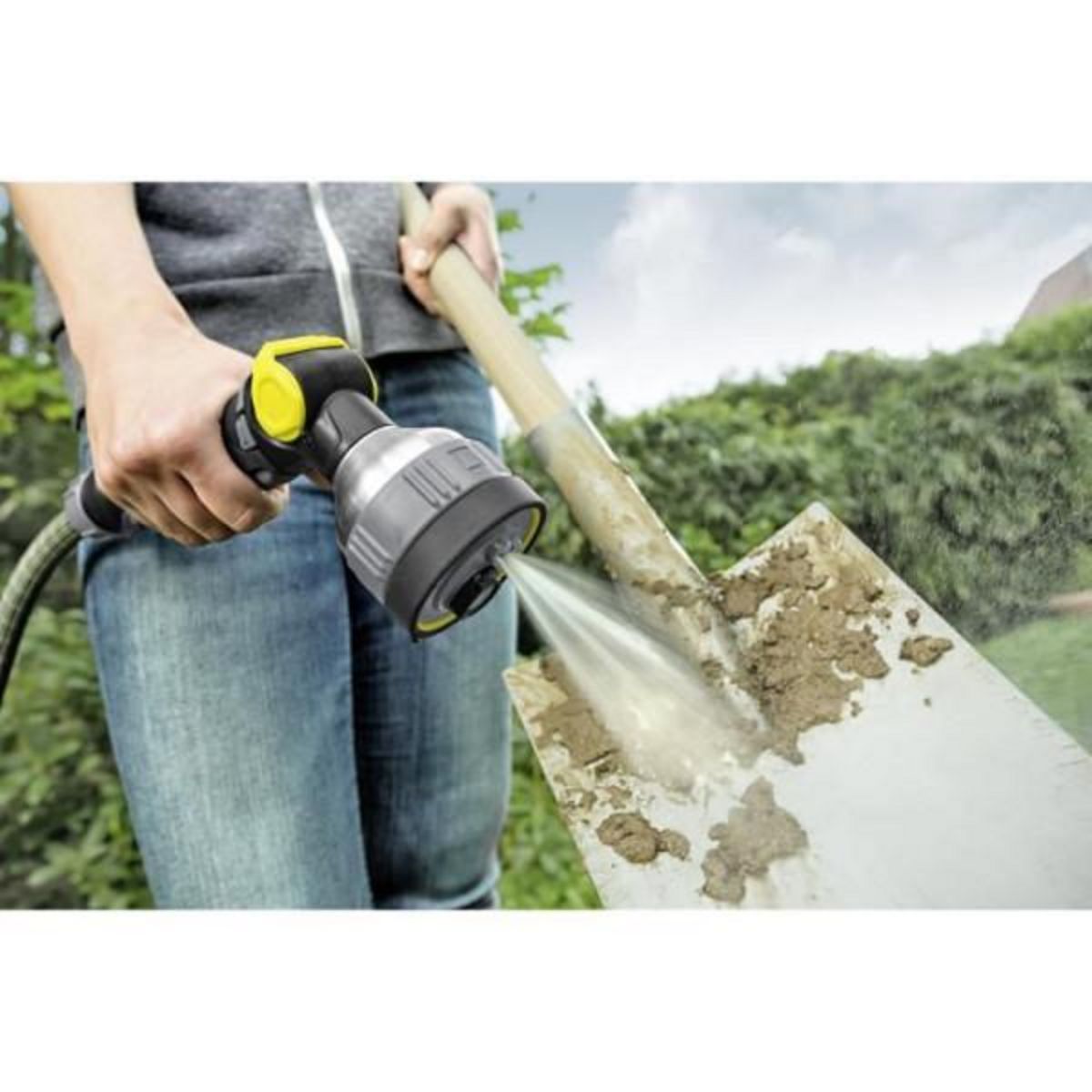 KARCHER Arroseur Pistolet d'arrosage multifonctions en métal Premium - KARCHER - Gris - 4 formes de jet réglables