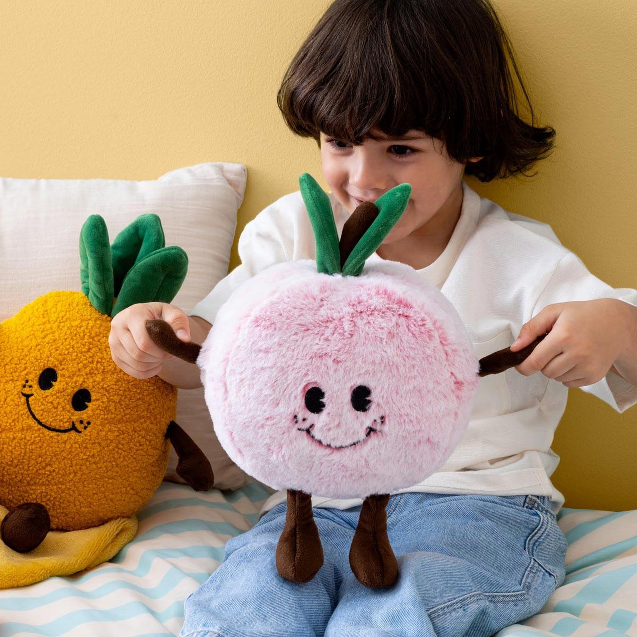 Voir la diapositive 3 : Atmosphera Kids Peluche enfant pêche  peachy  20cm rose