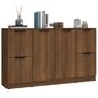 Voir la diapositive 4 : VIDAXL Buffets 3 pcs Chene marron Bois d'ingenierie