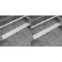 Voir la diapositive 1 : VIDAXL Drain de douche lineaire 2 pc Ligne 830x140 mm Acier inoxydable