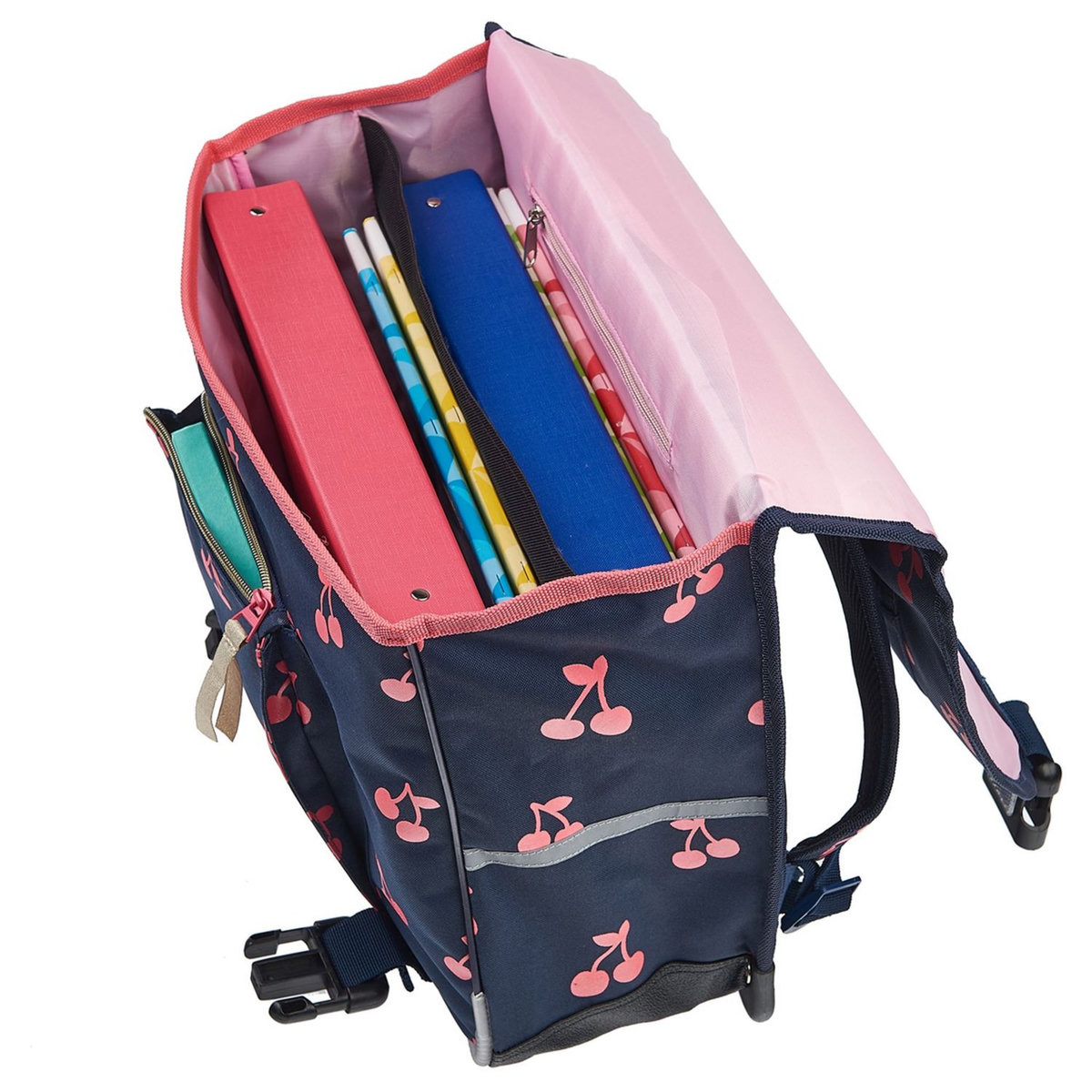 Cartable 38 cm CP/CE1/CE2 bleu cerise SWEET MOMENTS