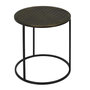 Voir la diapositive 3 : Paris Prix Lot de 2 Tables Gigognes  Mirage  40cm Noir & Or