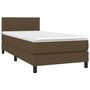 Voir la diapositive 3 : VIDAXL Sommier a lattes de lit et matelas et LED Marron fonce 80x200cm