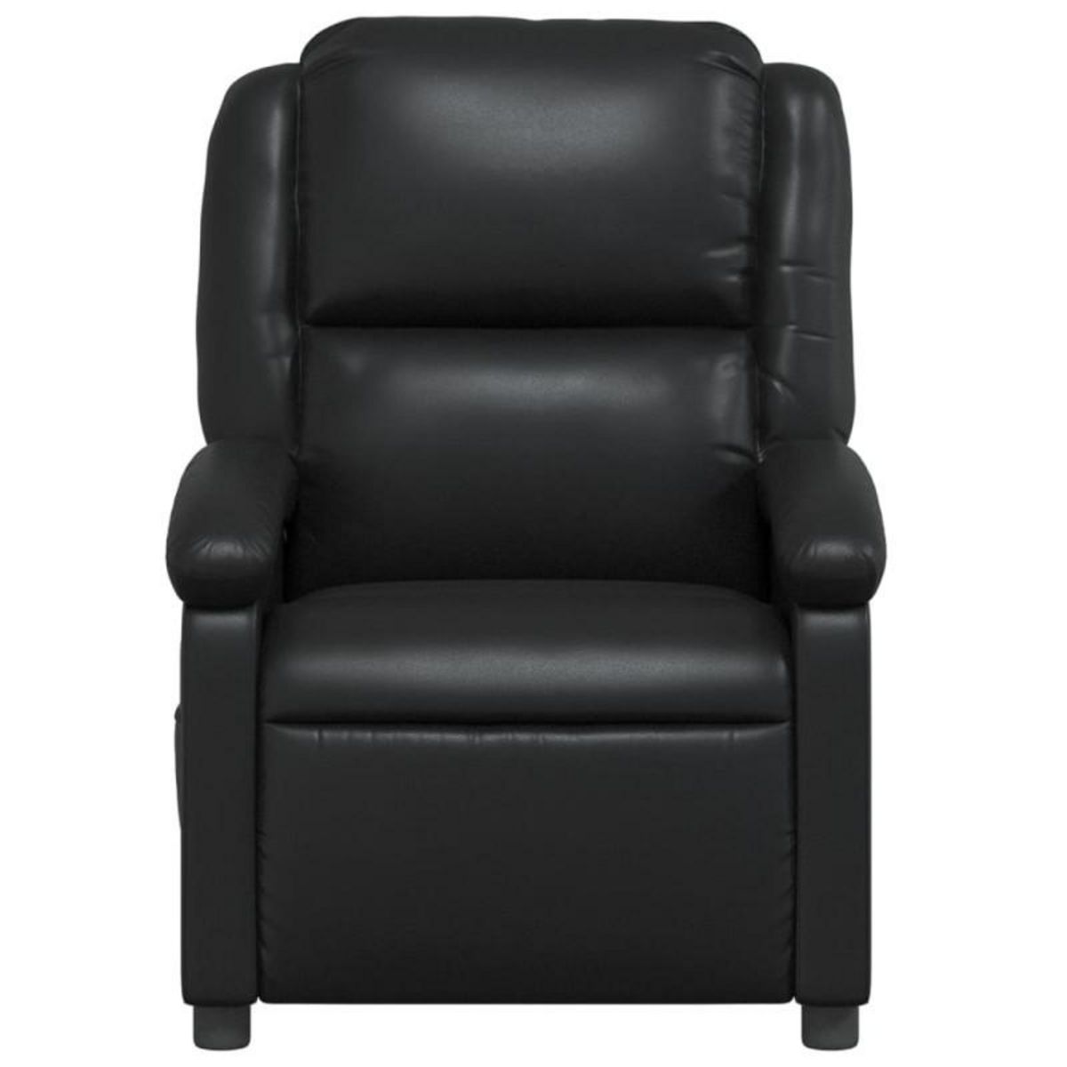 VIDAXL Fauteuil inclinable Noir Similicuir