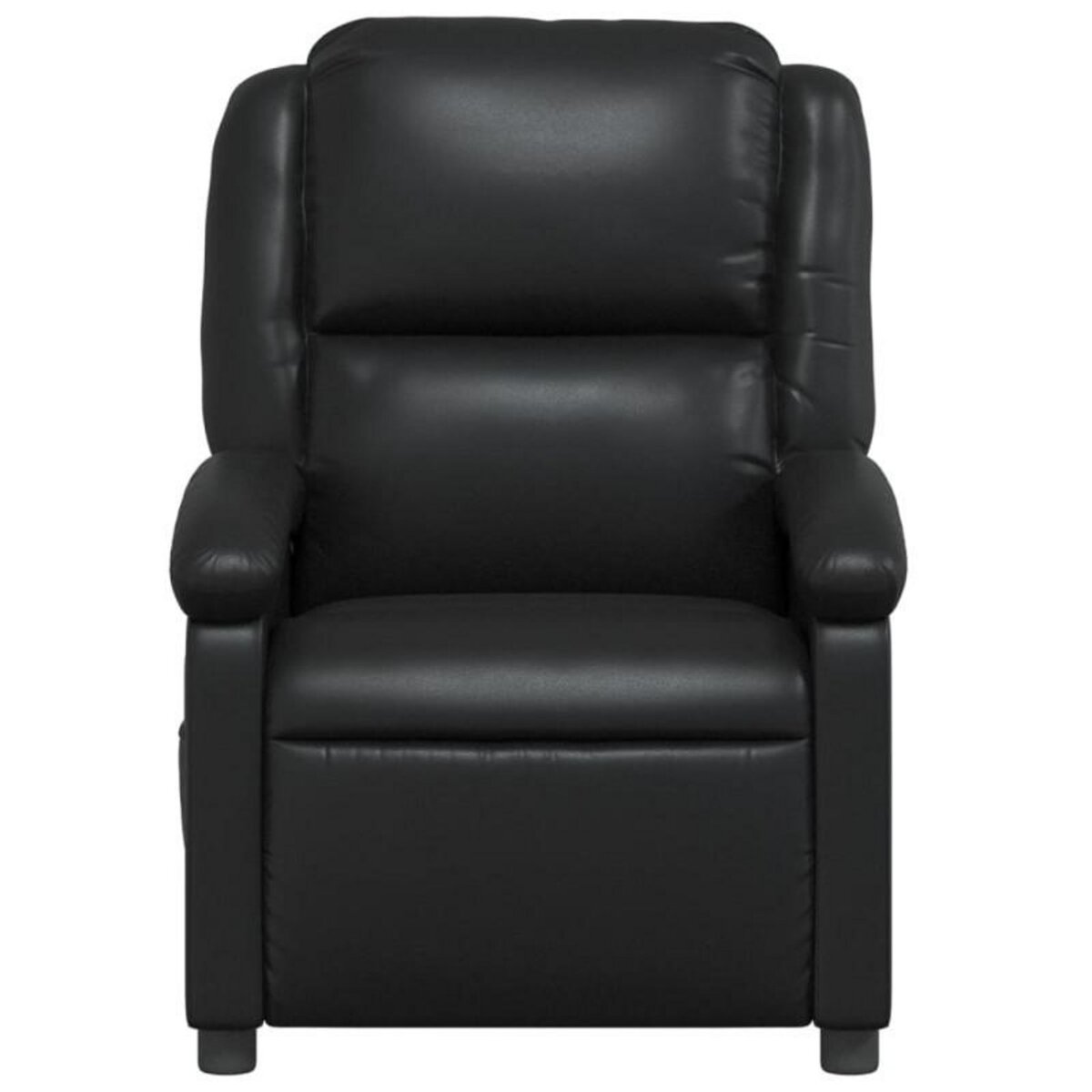 VIDAXL Fauteuil inclinable Noir Similicuir