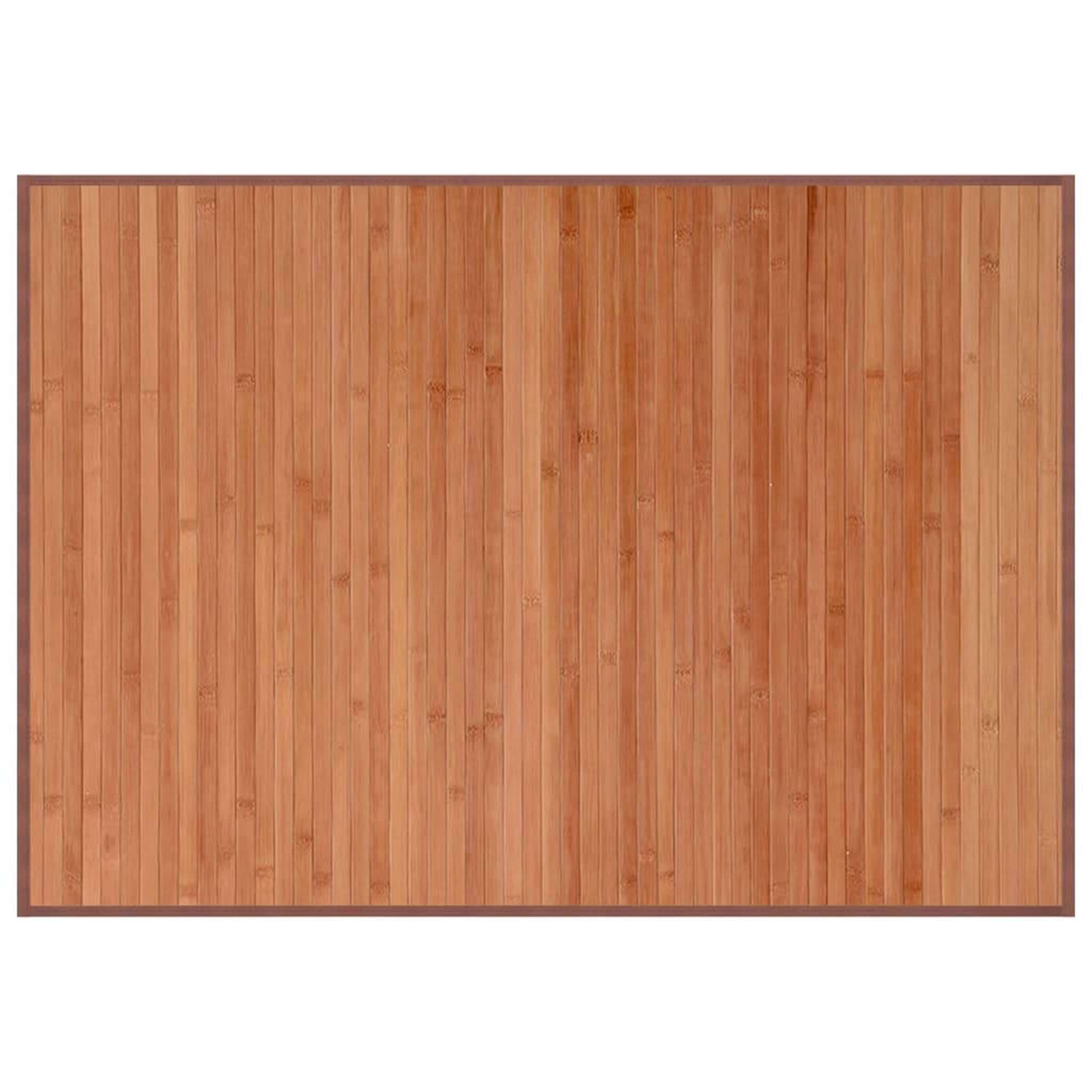 Voir la diapositive 2 : VIDAXL Tapis rectangulaire marron 70x100 cm bambou