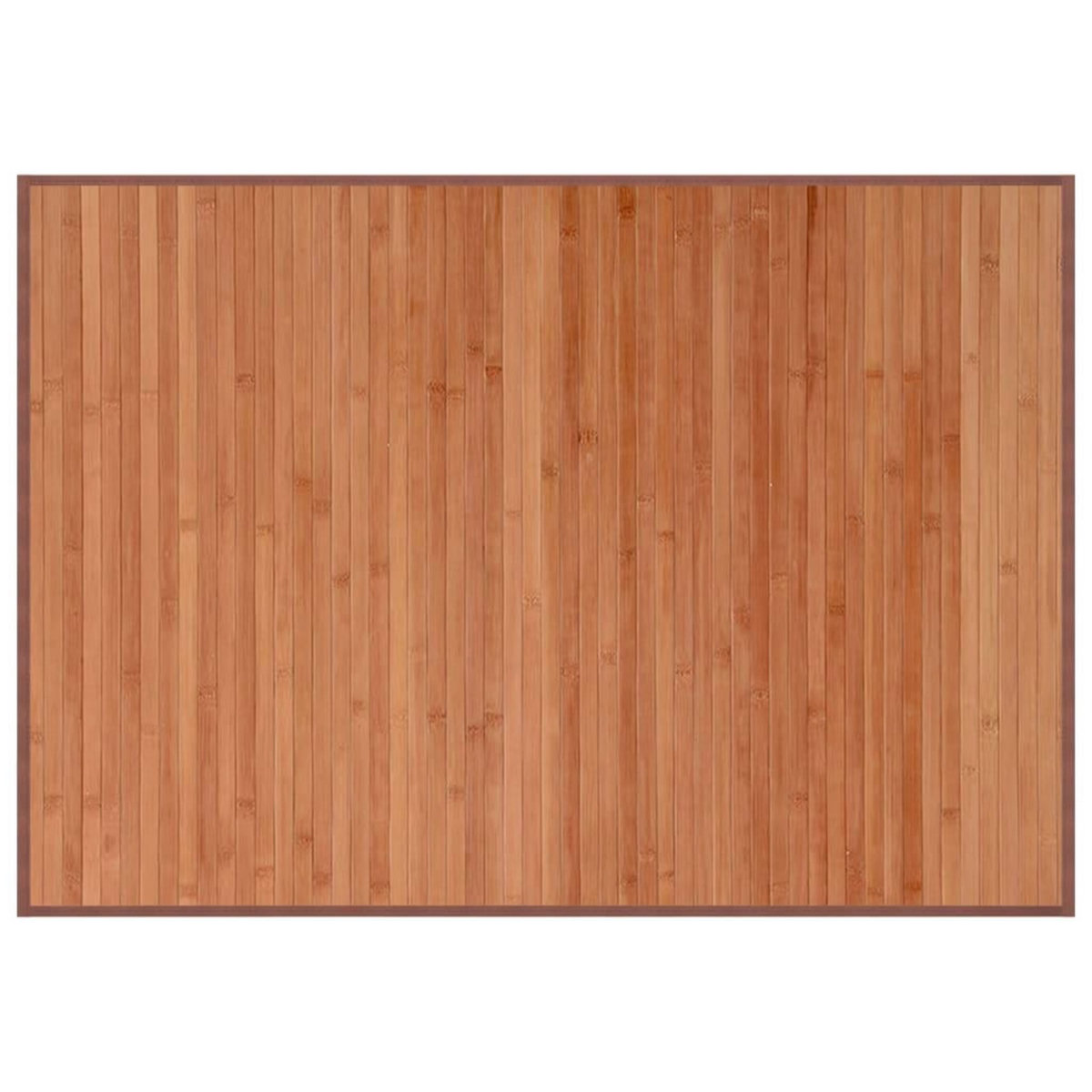 VIDAXL Tapis rectangulaire marron 70x100 cm bambou
