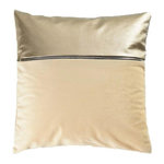 Paris Prix Housse de Coussin Velours  Aston  40x40cm Jaune & Or
