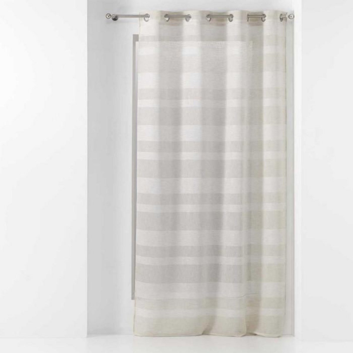 Paris Prix Rideau Voilage à Œillets  Palerma  140x280cm Naturel