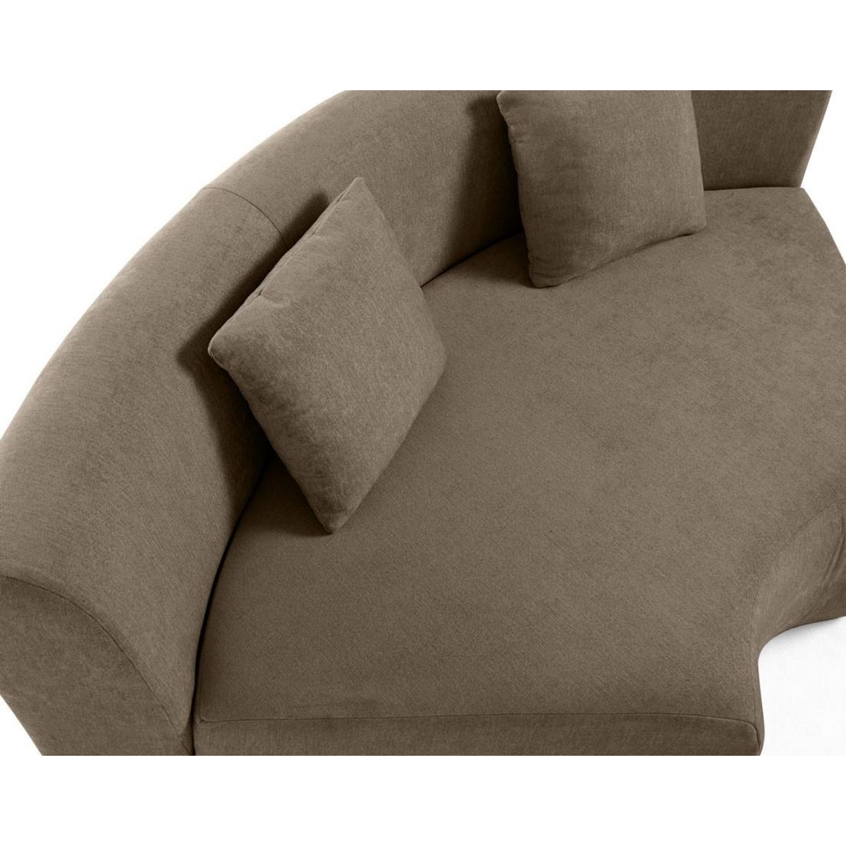 LISA DESIGN Ikare - module d'assise d'angle réversible - en tissu