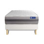 Voir la diapositive 2 : ACTISOM Ensemble matelas ACTILATEX RELAX Latex et mémoire de forme 90x190 cm Maxi épaisseur 5zones de confort + sommier KIT blanc