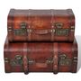 Voir la diapositive 2 : VIDAXL Coffre de rangement vintage Bois Marron 2 pcs