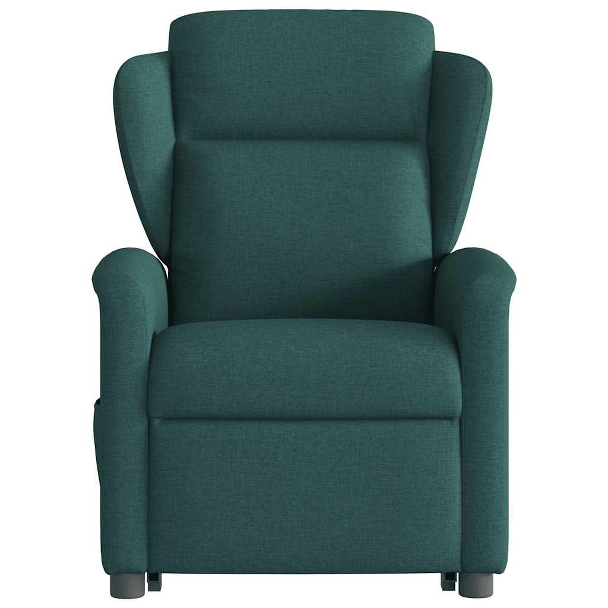 Voir la diapositive 5 : VIDAXL Fauteuil inclinable de massage Vert fonce Tissu