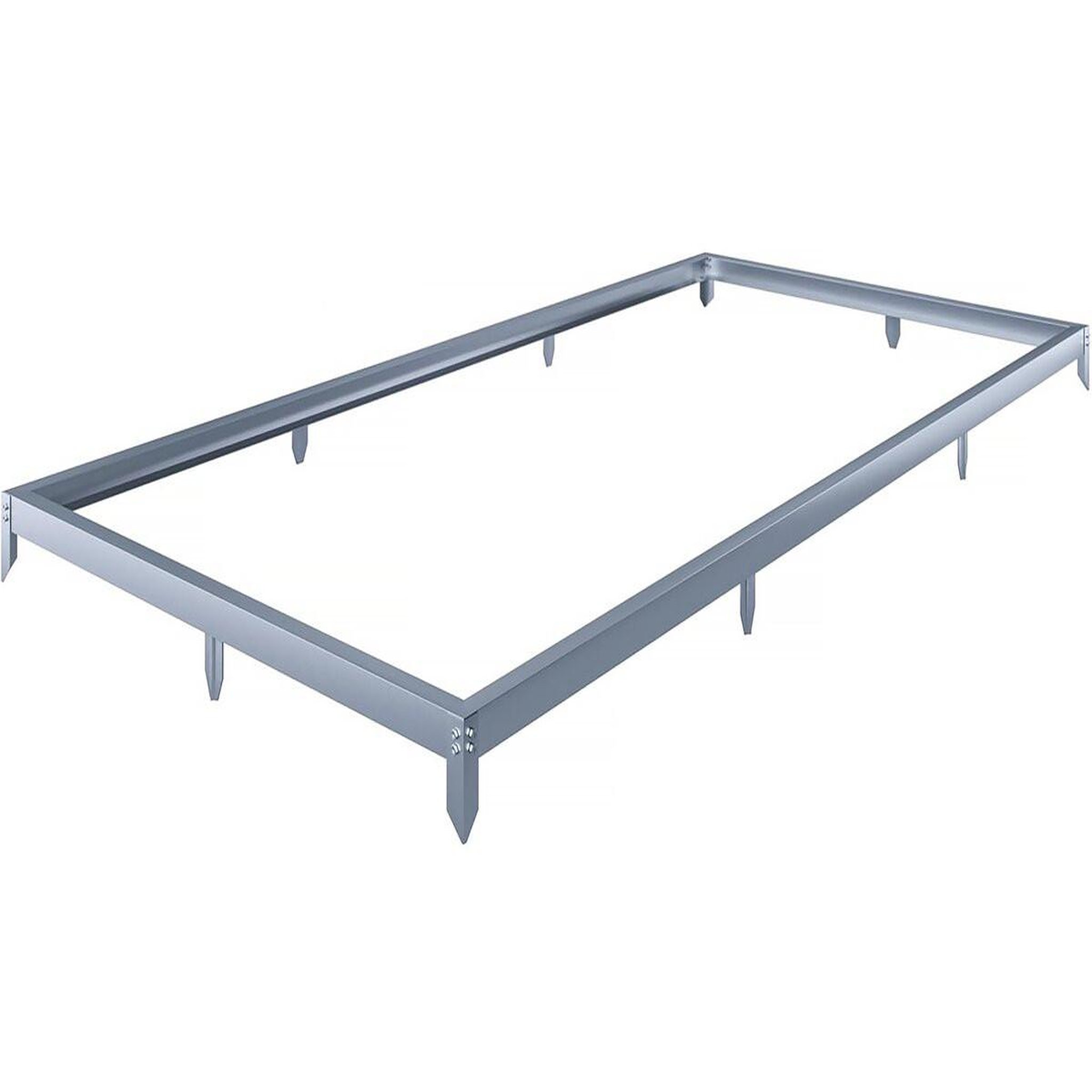 Habitat et Jardin Embase en acier galvanisé pour serre jardin  basilic  - 7,03 m² - gris