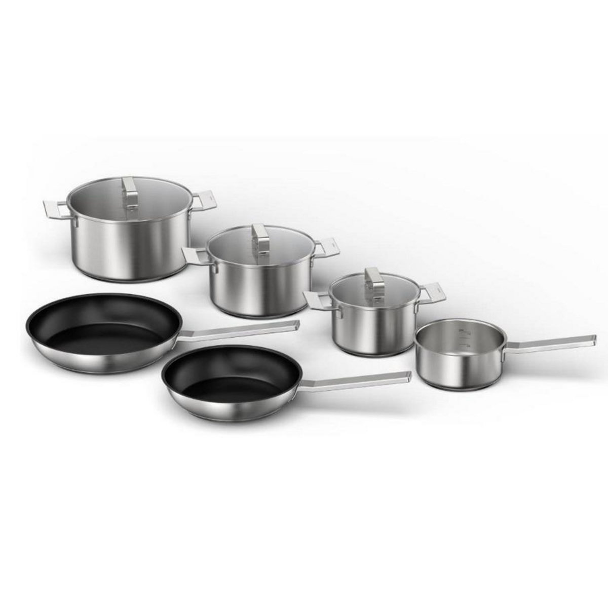 BOSCH Batterie de cuisine 6 pièces inox - HEZ9SE060