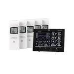DTM Station climatique dnt RoomLogg PRO sans fil avec 5 capteurs thermo-hygrométriques