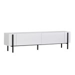 Habitat et Jardin Meuble TV en bois  Nexus  - 180 x 30 x 45 cm - Bois Noir / Noir
