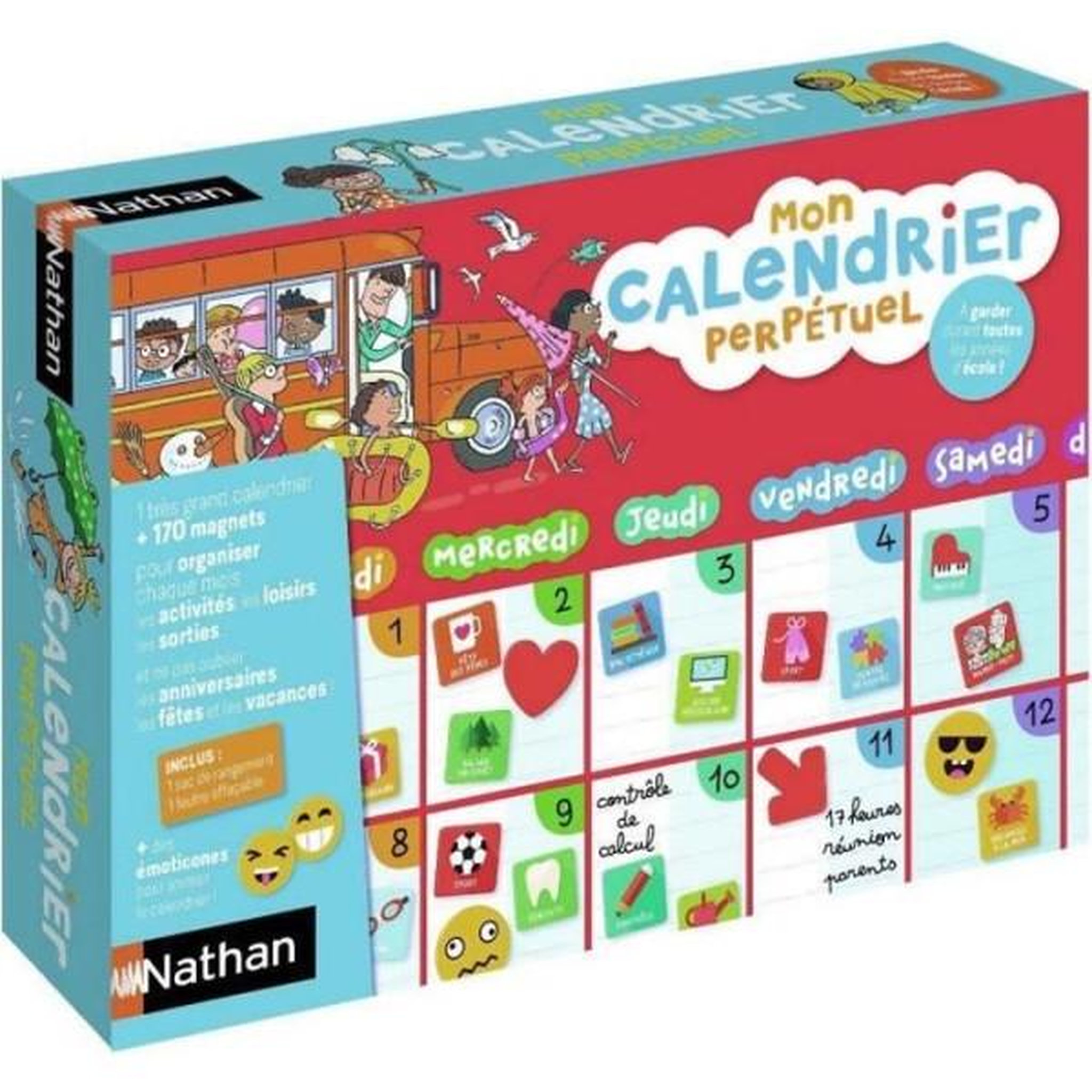Nathan Nathan - mon calendrier perpetuel magnétique