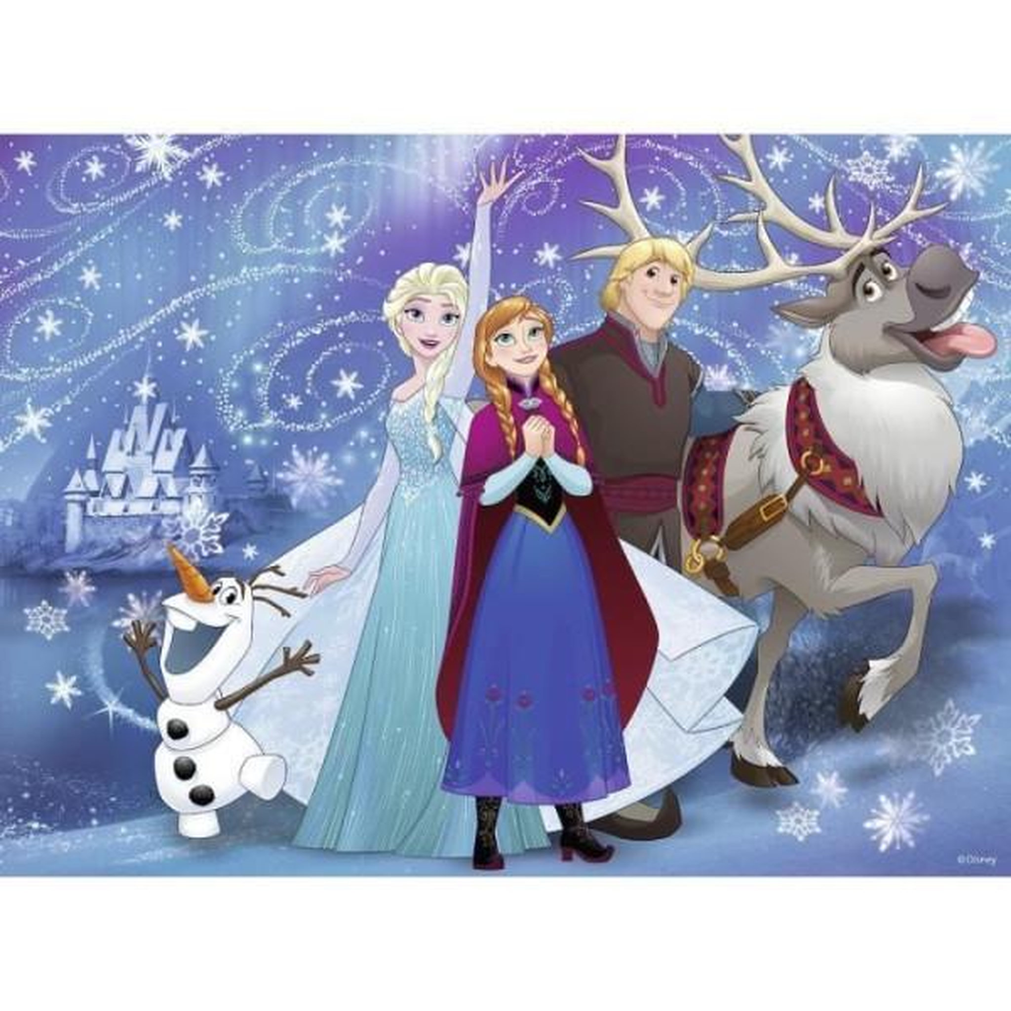 Voir la diapositive 2 : RAVENSBURGER Puzzle 300 pieces La Reine des Neiges - Pieces XXL éteincelantes - Ravensburger